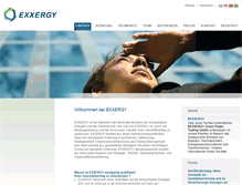 Tablet Screenshot of exxergy.com